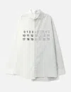 Mm6 Maison Margiela Split Design Button-down Collar Shirt In White