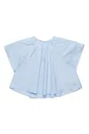 Mm6 Maison Margiela Numbers Blouse In Blue