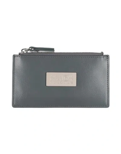 Mm6 Maison Margiela Pouch Lead Size - Cow Leather, Zinc, Aluminum, Copper In Grey