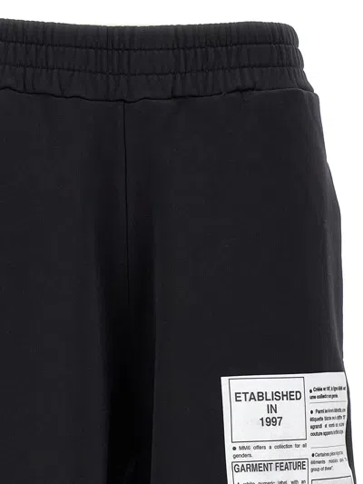 Mm6 Maison Margiela Press Joggers In Black
