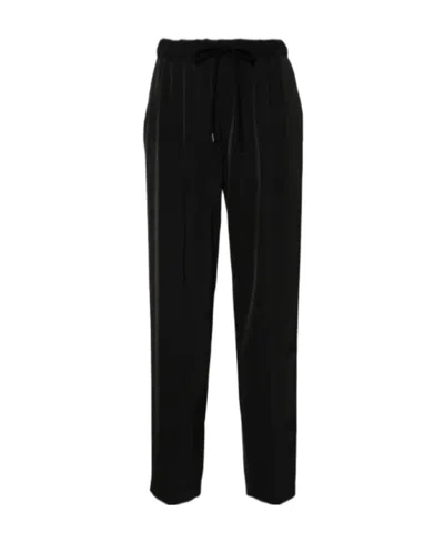 Mm6 Maison Margiela Pressed-crease Trousers In Black