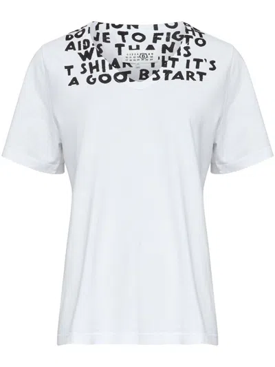 MM6 MAISON MARGIELA MM6 MAISON MARGIELA PRINTED COTTON T-SHIRT