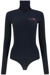 Mm6 Maison Margiela Number Printed Bodysuit In Black