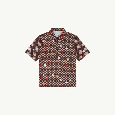 Mm6 Maison Margiela Polo Shirt In Brown