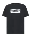 Mm6 Maison Margiela Numeric Print Crewneck T-shirt In Black