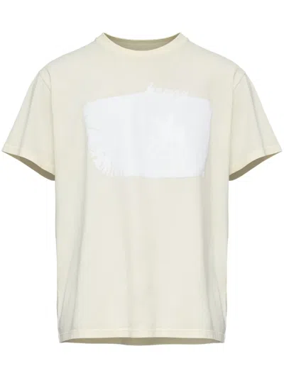 Mm6 Maison Margiela Printed T-shirt In Neutrals