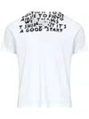 Mm6 Maison Margiela V-neck Sida Jersey In White