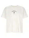 Mm6 Maison Margiela Logo Cotton Crew Neck Short Sleeve T-shirt In Neutral