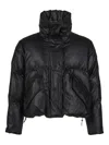 Mm6 Maison Margiela Oversized Black Sports Jacket With Double-zipper Closure In Black