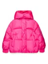 Mm6 Maison Margiela Puffer Jacket With Hood In Pink
