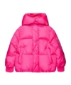 Mm6 Maison Margiela Puffer Jacket With Hood In Pink