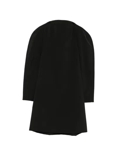 Mm6 Maison Margiela Puff-sleeve Mini Dress In Black