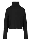Mm6 Maison Margiela Virgin Wool-blend Sweater In Black