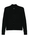 Mm6 Maison Margiela Button-up Long-sleeve Shirt In Black