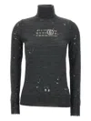 Mm6 Maison Margiela Distressed Wool Sweater