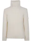 Mm6 Maison Margiela Chunky Wool Turtleneck Jumper In Neutral