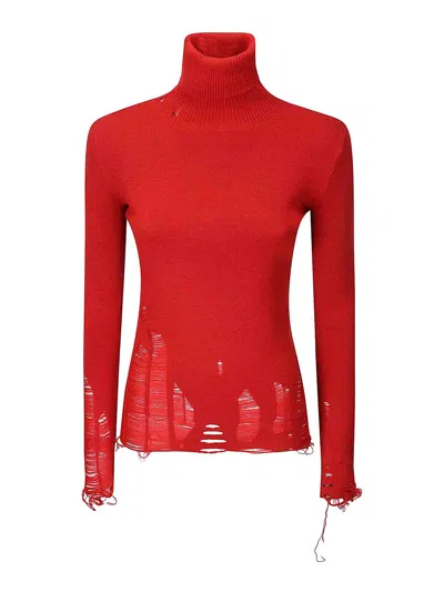 Mm6 Maison Margiela Pullover In Red