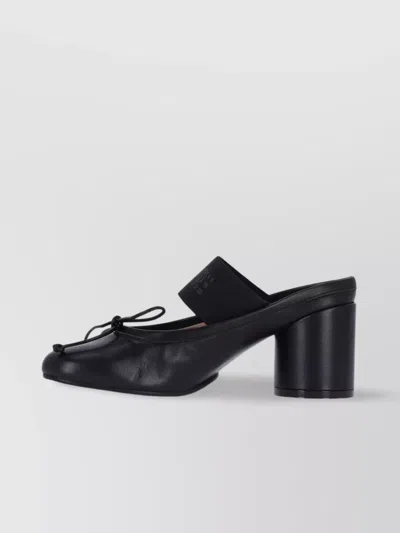 Mm6 Maison Margiela Pump Chunky Heel Bow Detail