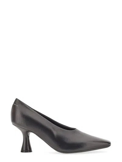 Mm6 Maison Margiela Pump In Leather In Brown