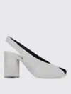 Mm6 Maison Margiela Block Heel Open Toe Sandals With Textured Finish
