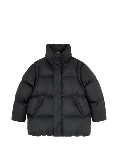 Mm6 Maison Margiela Quilted Down Down Jacket In Black