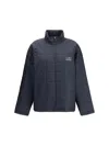 Mm6 Maison Margiela Quilted Half Zipped Jacket Salomon X Mm6 In Blue