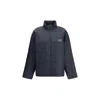 Mm6 Maison Margiela Quilted Half Zipped Jacket Salomon X Mm6 In Blue