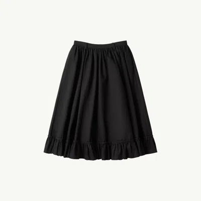 Mm6 Maison Margiela Quilted Lining Gathered Skirt In Black