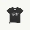 Mm6 Maison Margiela Rabbit Print T-shirt In Black