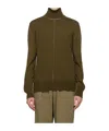 Mm6 Maison Margiela Raised-seam Sweater In Green