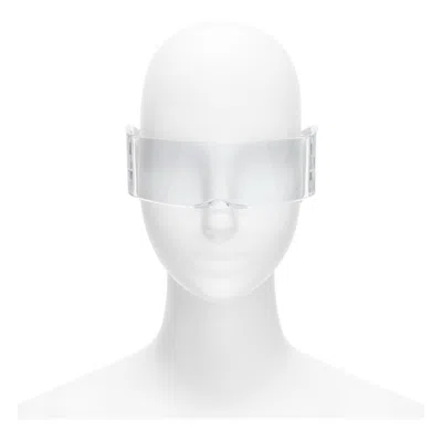 Pre-owned Mm6 Maison Margiela Rare Maison Martin Margiela 2008 Runway Ma1 Incognito Clear Shield Sunglasses In Gray