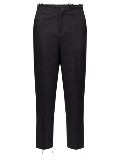 Mm6 Maison Margiela Single-stitch Logo Trousers In Black