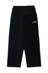 Mm6 Maison Margiela Pantaloni In Felpa Re-cut In Black