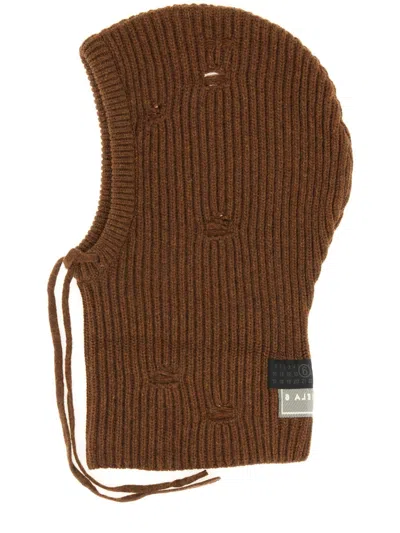 Mm6 Maison Margiela Red Wool Blend Hats