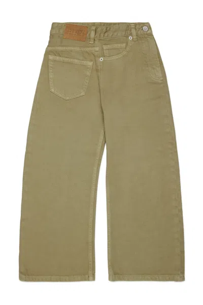 Mm6 Maison Margiela Kids' Regular Fit Jeans In Green