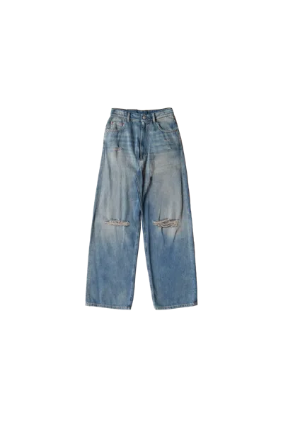 Mm6 Maison Margiela Regular Leg Jeans With Knee Slash