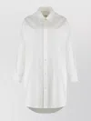 Mm6 Maison Margiela Relaxed Fit Cotton Shirt In White