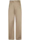 Mm6 Maison Margiela Mm6 By Maison Margiela Relaxed-fit Trousers With High Waist In Brown