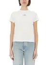 Mm6 Maison Margiela Numeric Cotton Jersey T-shirt In White