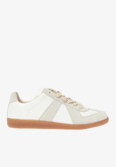 Mm6 Maison Margiela Replica Lace-up Sneakers In White