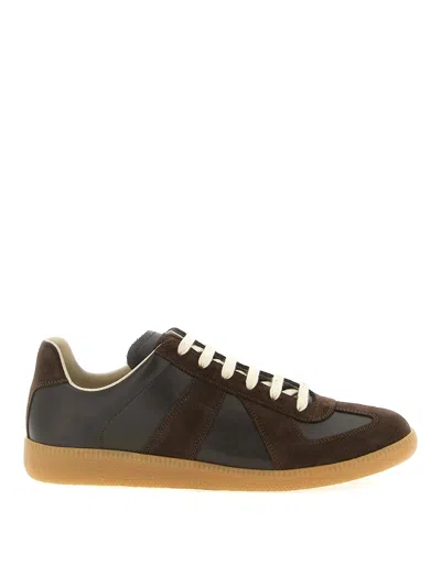 Mm6 Maison Margiela Replica Sneakers In Brown