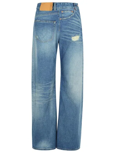 MM6 MAISON MARGIELA REVERSE' BLUE DENIM JEANS