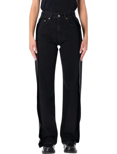 Mm6 Maison Margiela Reverse Denim Band In Black
