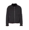 Mm6 Maison Margiela Down Jacket Frontal Zip Closure In Black