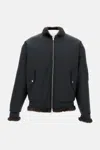 Mm6 Maison Margiela Down Jacket Frontal Zip Closure In Blue