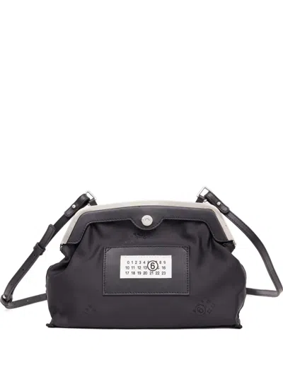 Mm6 Maison Margiela Reversix Clutch Bag In Black