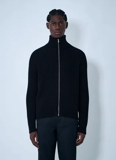 Mm6 Maison Margiela Rib Knit Sweater In Blue