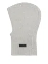Mm6 Maison Margiela Ribbed Balaclava In Gray