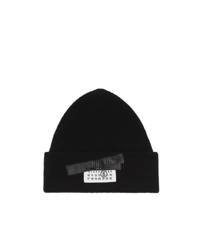 MM6 MAISON MARGIELA RIBBED BEANIE HAT