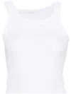 MM6 MAISON MARGIELA RIBBED CROP TANK TOP